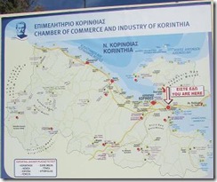 Map of Cornith Canal