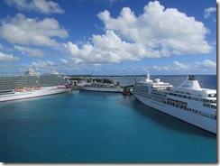 Three ships in Barbados